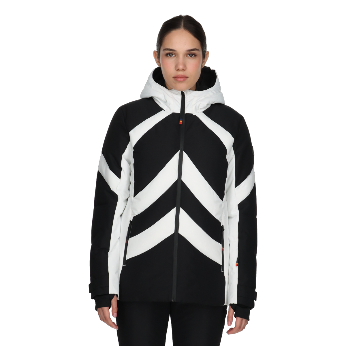 Prešívaná bunda Ellesse Bogy Chevron Hooded Ski Jacket Čierna | ELA243F508-01, 0
