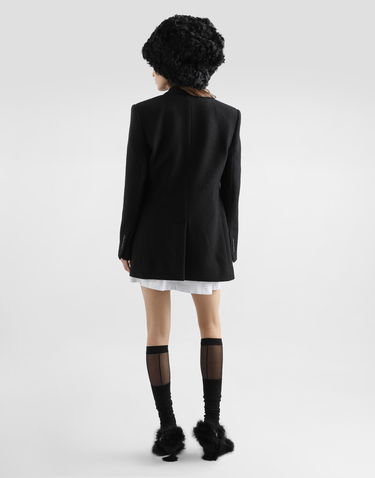 Bunda Dolce & Gabbana Dolce & Gabbana Double-Breasted Wool Jacket Čierna | F29UBTHU2BBN0000, 2