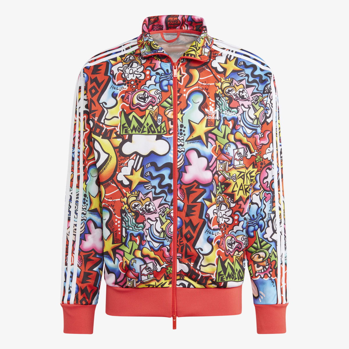 Graphic Print Track Jacket