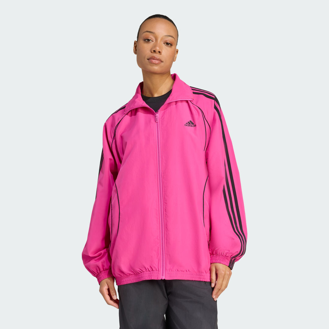 Vetrovka adidas Performance Teamgeist Adicolor Woven Track Top Ružová | JX6603, 0