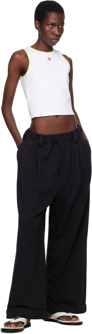 Tielko Casablanca Casablanca Diamond Logo Cropped Tank Top Biela | WS25-JTS-011-02, 3