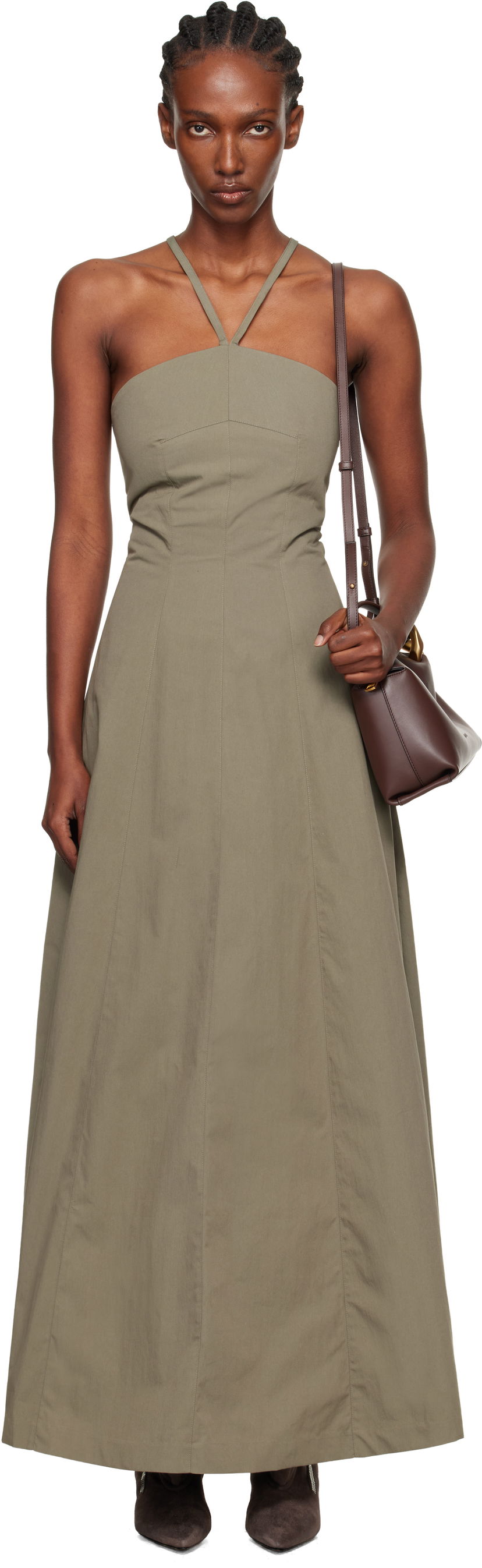 Šaty OUR LEGACY Poise Maxi Dress Zelené | W4257PS