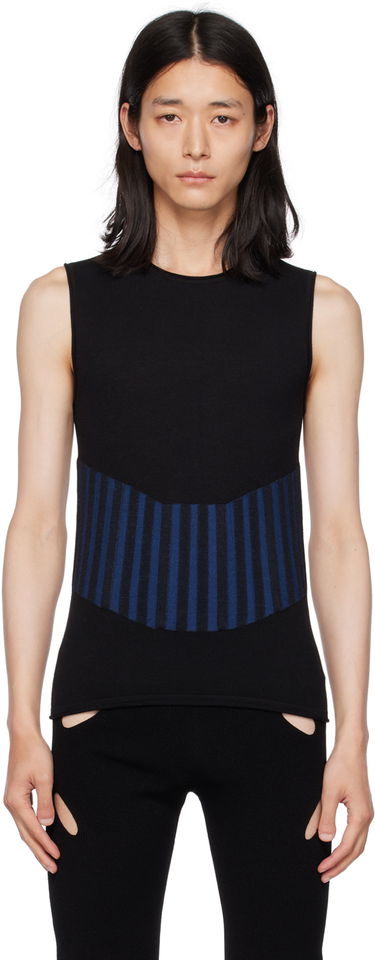 Tielko Dion Lee Ribbed Knit Tank Top Čierna | C7103F22, 0