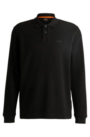 Polo tričko BOSS Stretch Cotton Polo Shirt Čierna | 50520710, 0