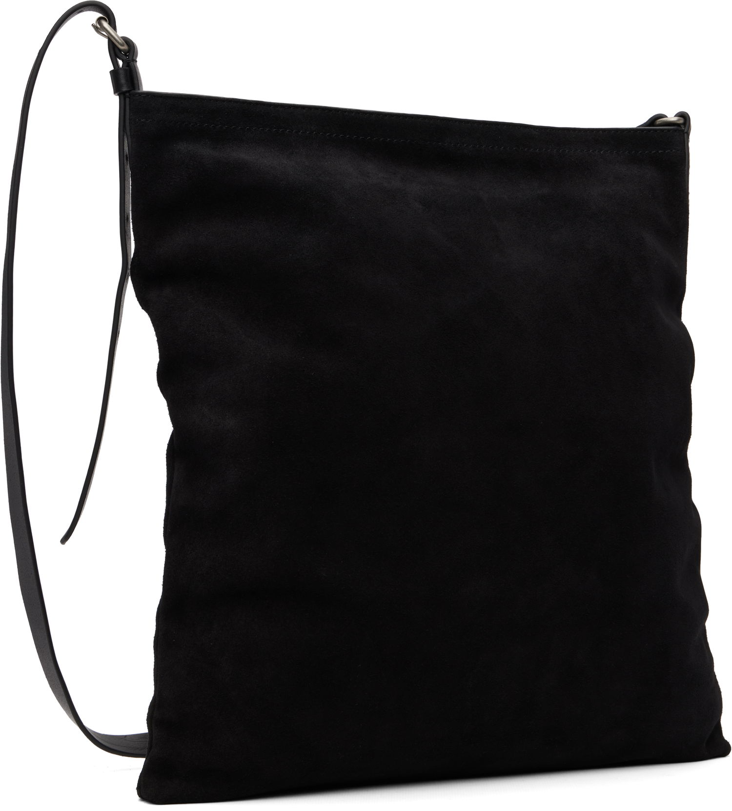 Taška cez rameno Dries Van Noten Dries Van Noten Suede Shoulder Bag Čierna | 252-021504-184, 1