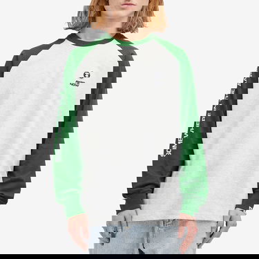 Tričko AAPE by A Bathing Ape AAPE Now Raglan Long Sleeve T-Shirt, Size Large Zelené | AAPLTM1541XANGRX, 2
