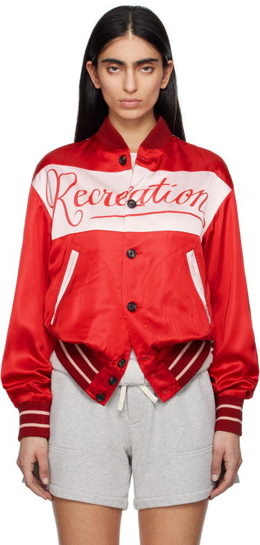 Bomber bunda Bode Bode Postcard Rally Jacket Červená | MRS25JA021, 0
