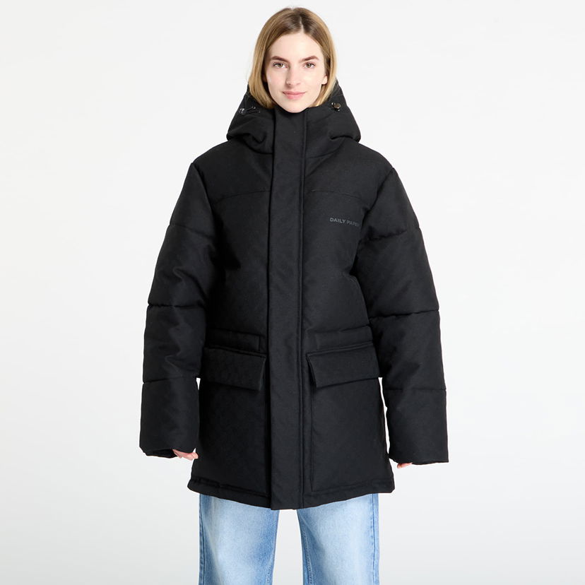 Prešívaná bunda DAILY PAPER Daily Paper Oba Monogram Puffer Jacket Čierna | 2521155