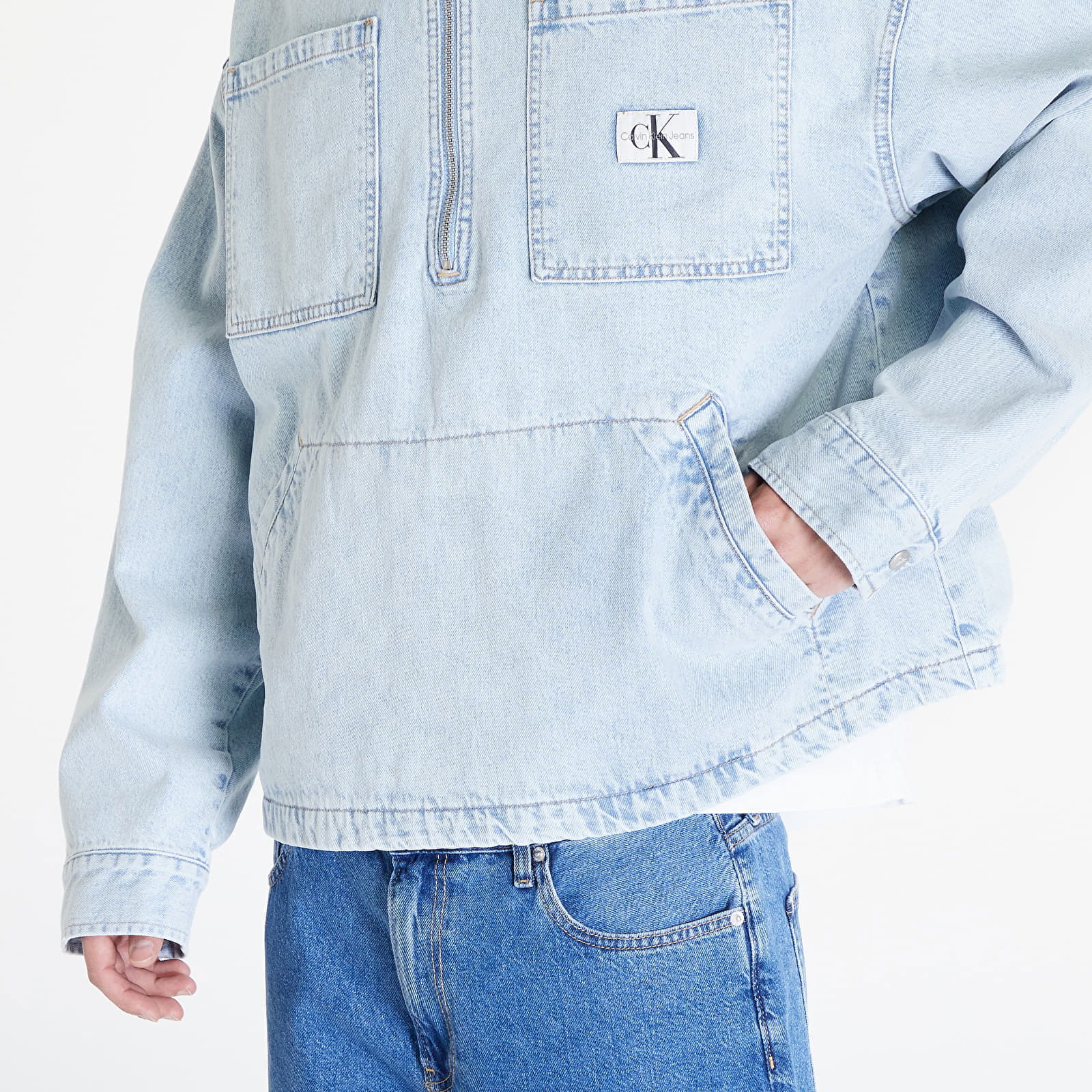 Jeans Denim Pop Over Jacket