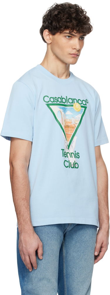 Tričko Casablanca Metaphysical Tennis Icon T-Shirt Modrá | U-MPS25-JTS-001-09, 1