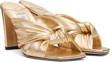 Doplnky Jimmy Choo Jimmy Choo Avenue 85 Heeled Mules Metalická | AVENUE 85, 3