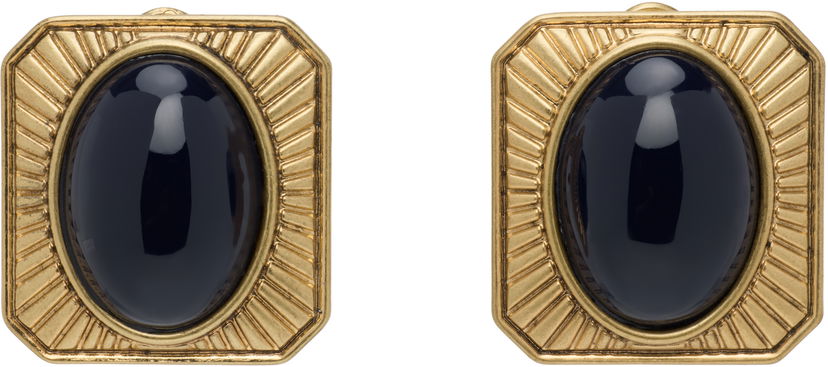 Náušnice Area Gold-Tone Stud Earrings With Gemstone Metalická | FW24AWJW0001OT01