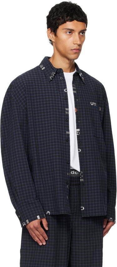 Košeľa Alexander Wang Alexander Wang Boxy Check Shirt Navy | 6WC3251093, 1