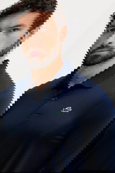 Polo tričko Lacoste Long-Sleeved Polo Shirt Navy | DH2615, 3