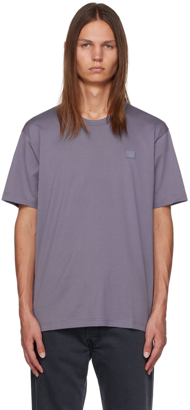 Tričko Acne Studios Patch T-Shirt Fialová | CL0205-, 0