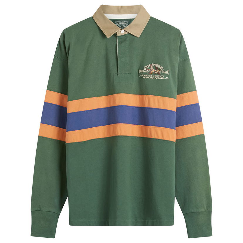 Polo tričko Polo by Ralph Lauren Polo Sportsman Country Striped Rugby Shirt Rôznofarebný | 710P04969-GRN
