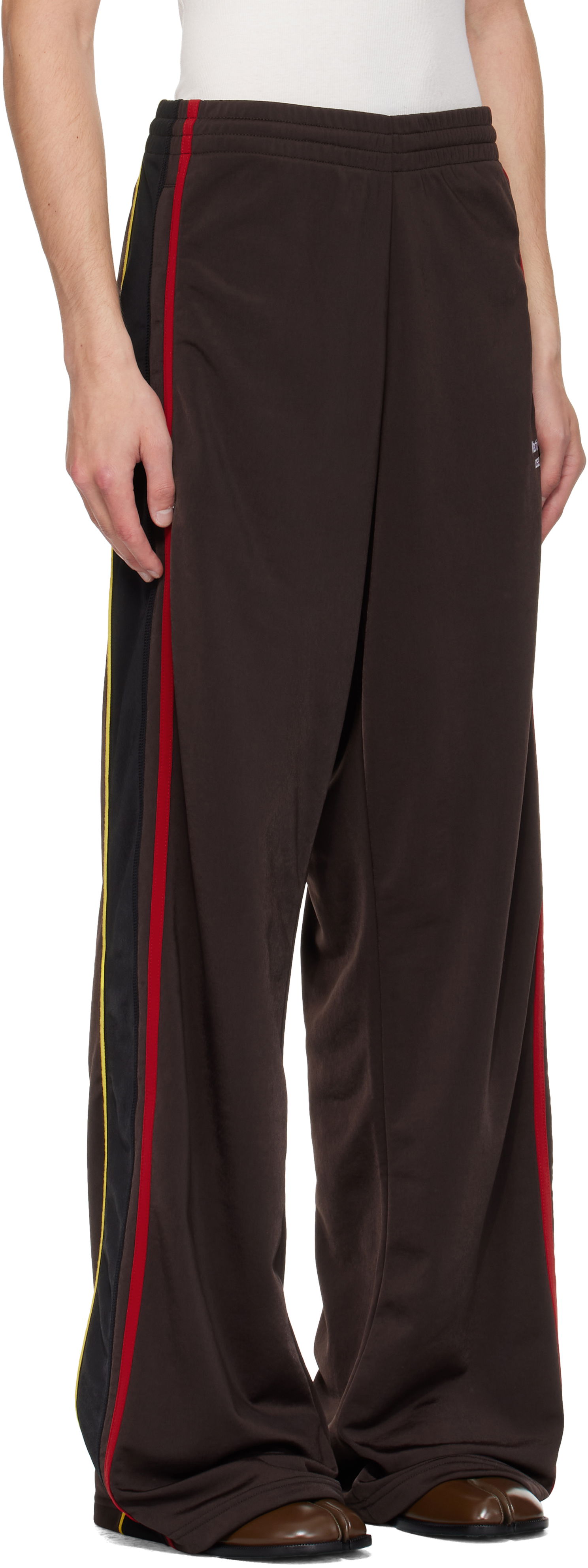 Tepláky Martine Rose Martine Rose Wide Leg Track Pants Hnedá | 167JT12722, 1