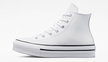 Tenisky a topánky Converse Chuck Taylor All Star Eva Lift Platform Leather High Top Biela | A02486C, 2