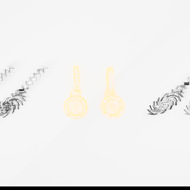 Náušnice GUESS 4G Loop Universal Earrings Žltá | JUBE02286JWYGBK-GOLD, 0