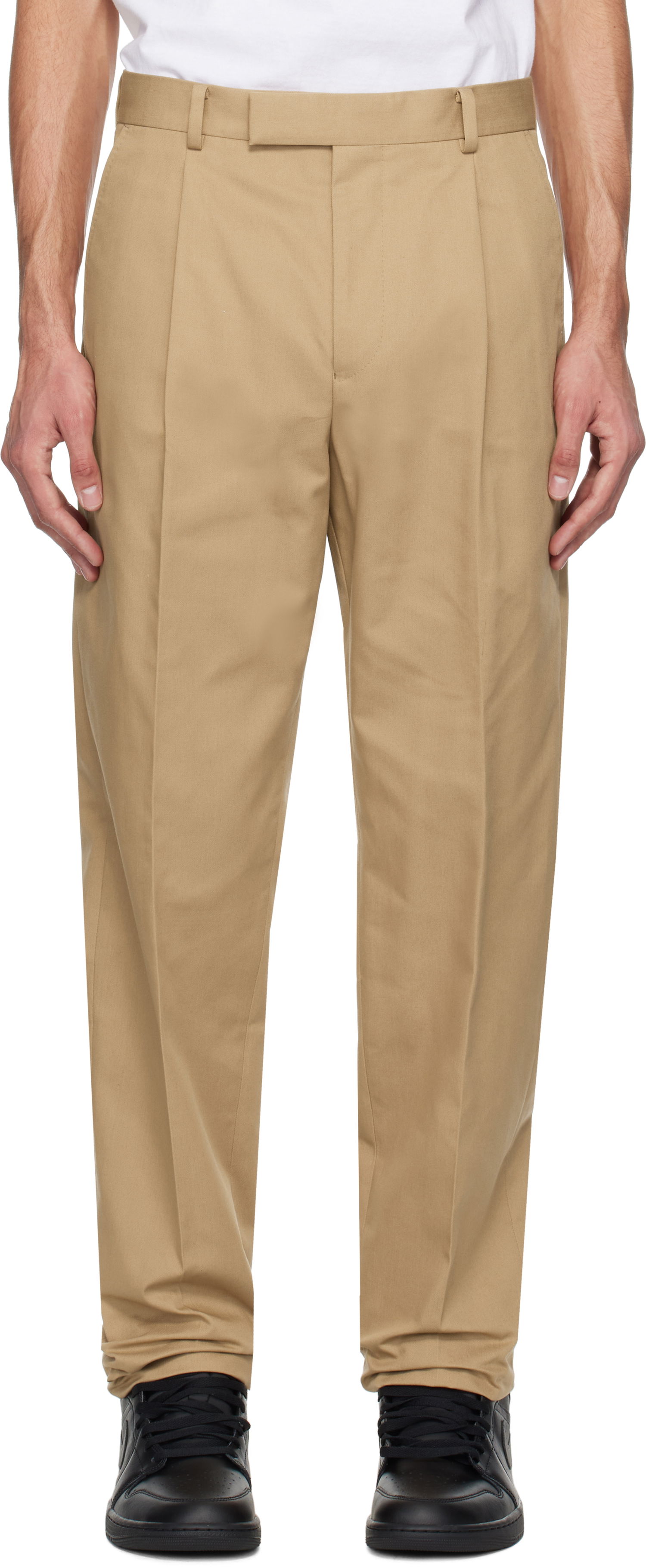 Nohavice WACKO MARIA WACKO MARIA Pleated Trousers Béžová | 25SSE-WMP-TR01, 0