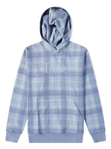 Mikina Dime Classic Plaid Hoodie Modrá | DIMEHO7BLU