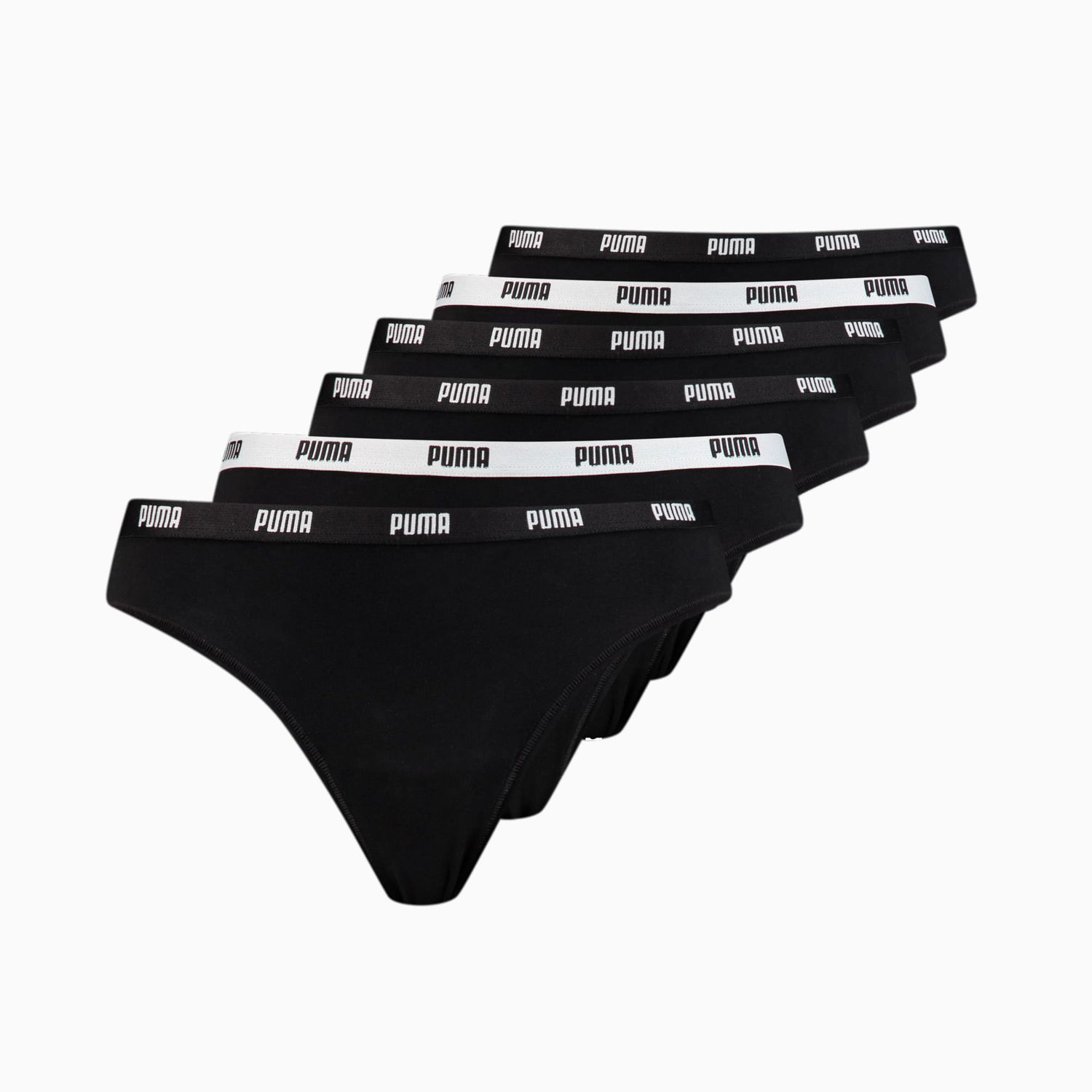 Nohavičky Puma 6 Pack Thong Čierna | 935579_01, 1
