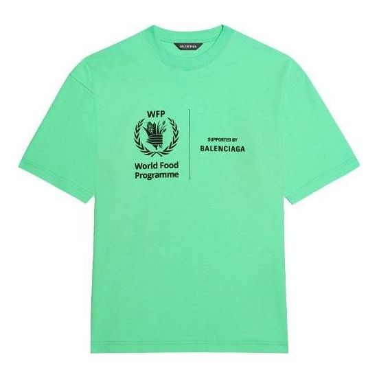 Tričko Balenciaga WFP Medium Fit T-Shirt Zelené | 612966THV844162