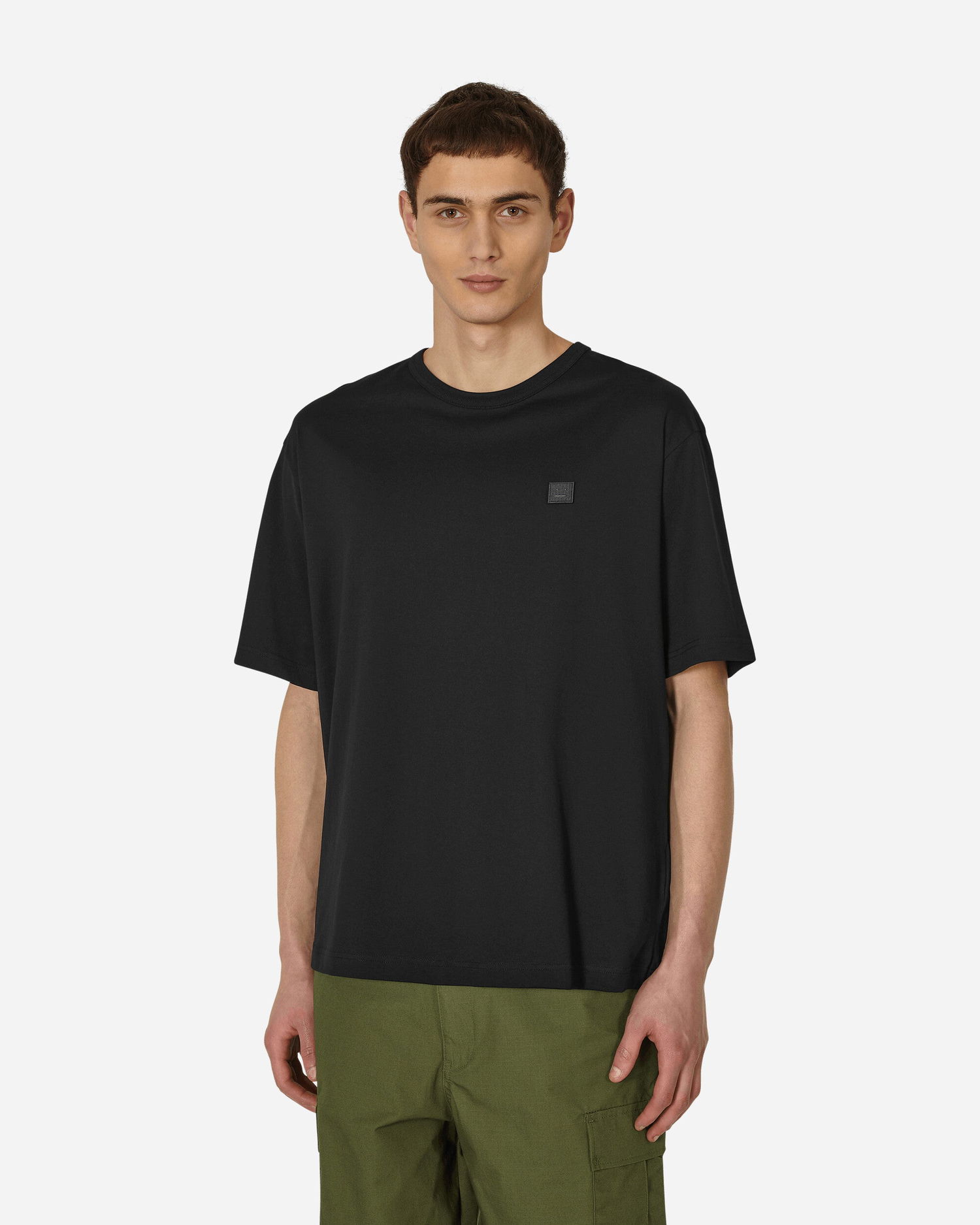 Tričko Acne Studios Face Logo T-Shirt Čierna | CL0206- 900, 0