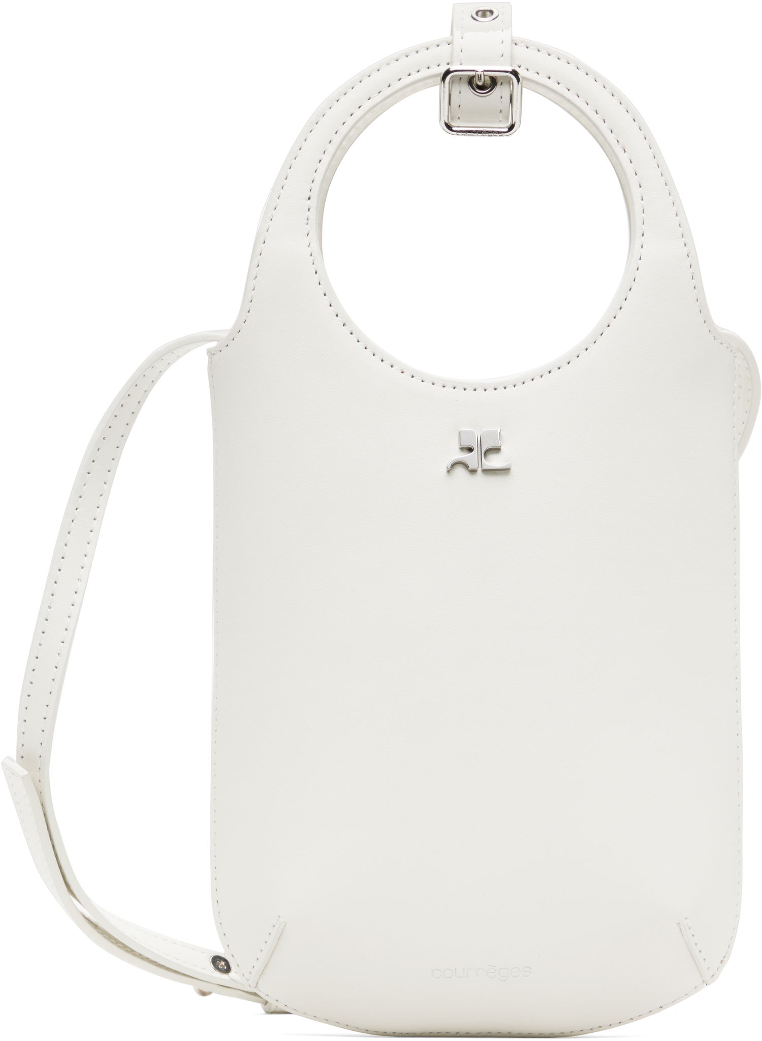 Kabelka Courrèges Courrèges Slim Holy Bag Biela | 225GSA178CR0065, 0