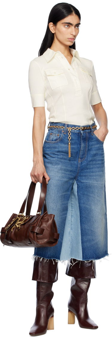Polo tričko CHLOÉ Chloé Short-Sleeve Utilitarian Polo Biela | CH25SJH13182, 4