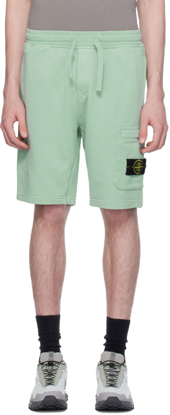 Šortky Stone Island Patch Shorts Zelené | 801564651, 0