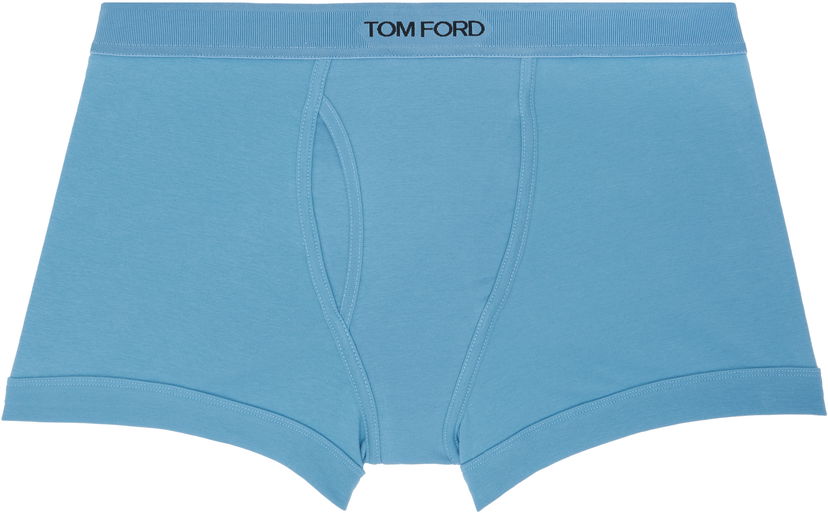 Boxerky Tom Ford TOM FORD Stretch Jersey Boxer Briefs Modrá | T4LC3 204