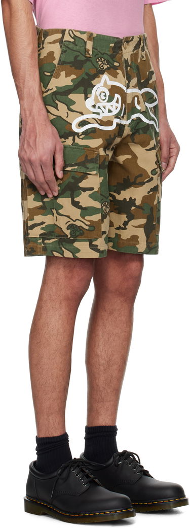 Šortky BBC IceCream ICECREAM Running Dog Woodland Camo Cargo Shorts Zelené | IC24S37, 1