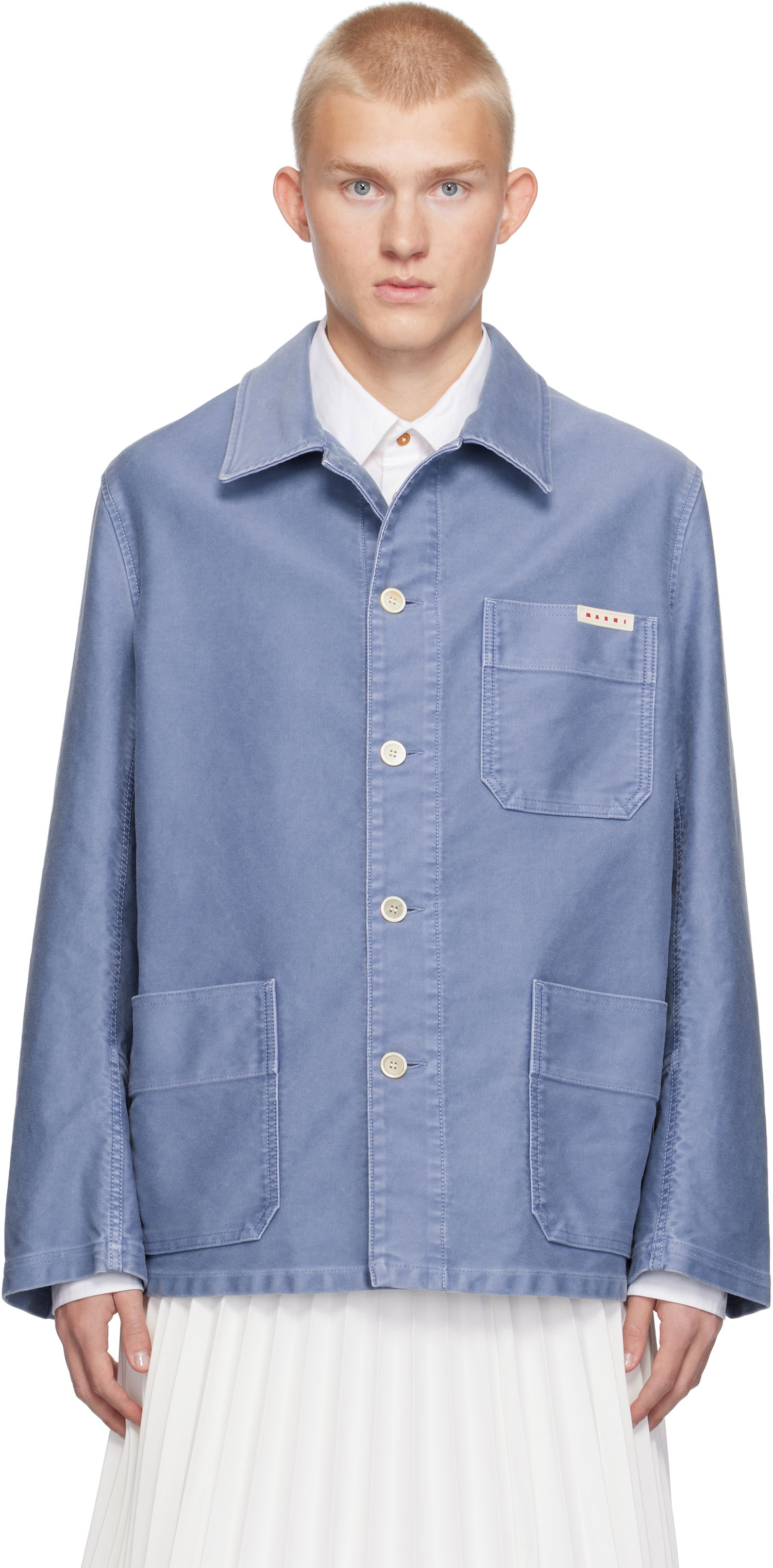 Bunda Marni Workwear Jacket Modrá | GUMU0026GX USCY01, 0