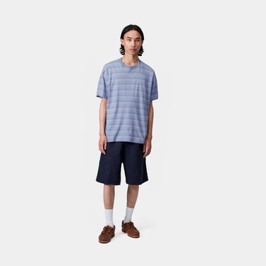 Tričko Carhartt WIP Carhartt WIP Brodine Stripe Short Sleeve T-Shirt Modrá | I035168_6, 2