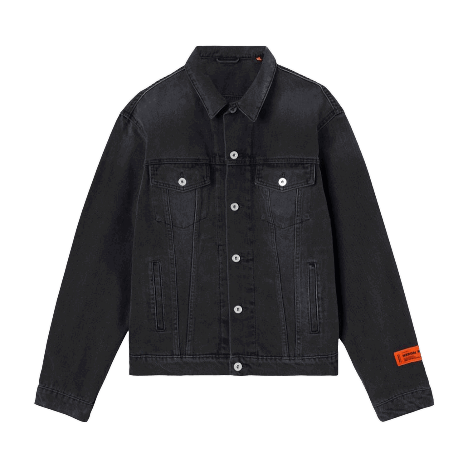Bunda HERON PRESTON Regular Denim Jacket Čierna | HMYE012F22DEN0011000, 0
