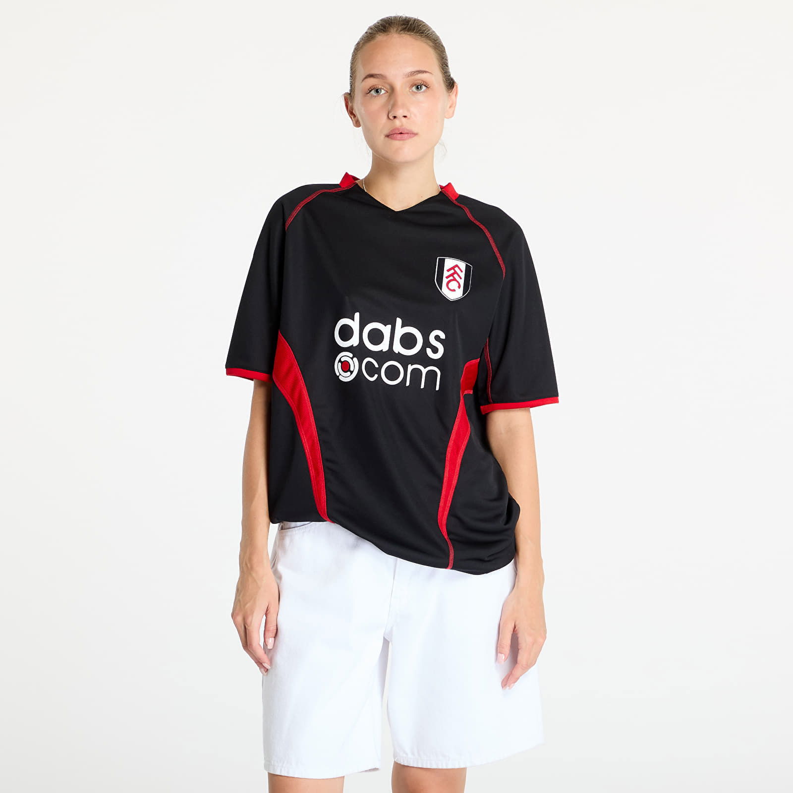 Fulham FC 2003 - 2004 Away Retro Football Shirt UNISEX Black/ Red