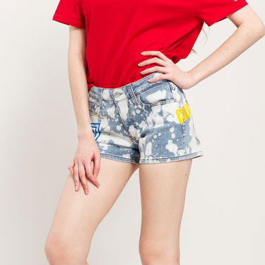 Šortky CALVIN KLEIN Mid Rise Short Da128 Bleached Grafitti Rôznofarebný | J20J213656 1CD, 2