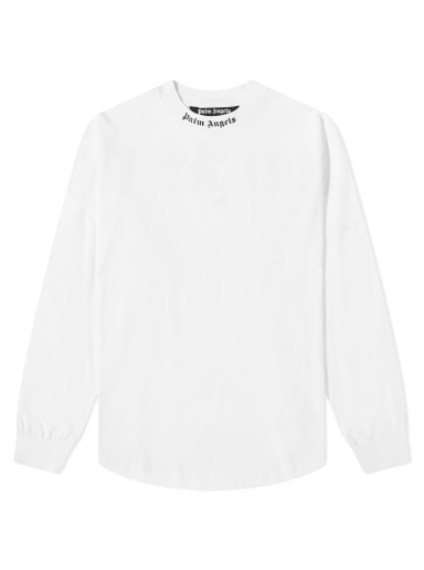 Tričko Palm Angels Long Sleeve Oversized 3D Logo Tee Biela | PMAB001C99JER0030132