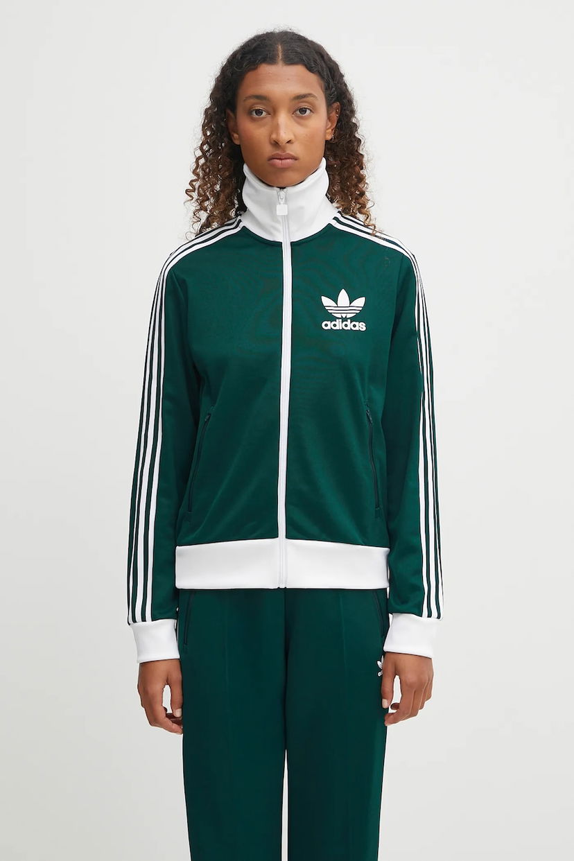 Bunda adidas Originals adidas Originals Classic Tt Track Jacket Zelené | JX7852