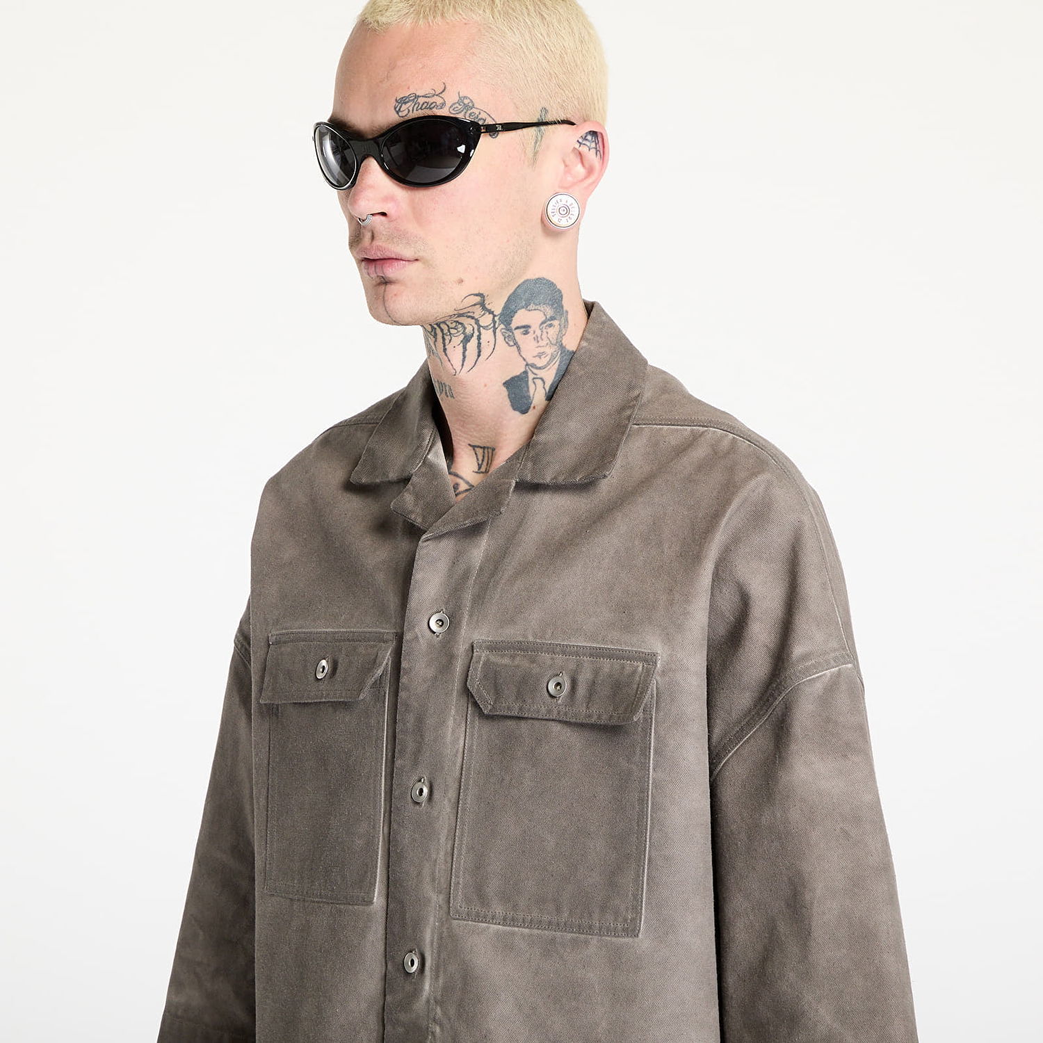 Košeľa Rick Owens Rick Owens DRKSHDW Magnum Tommy Shirt Šedá | DU01E3290 CVS 34, 1