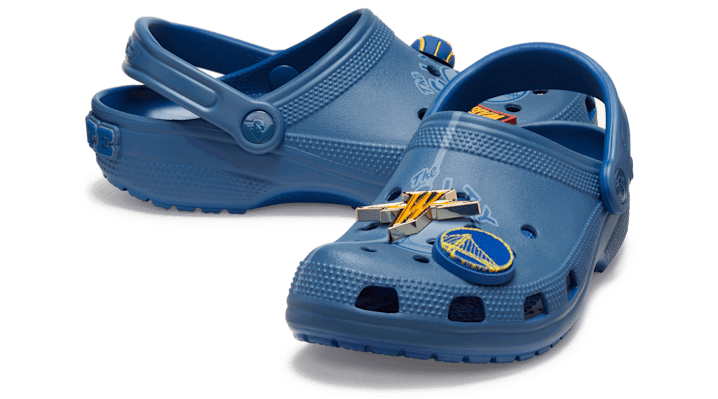 Tenisky a topánky Crocs NBA Warriors Elevated Classic Clogs Modrá | 210251-90H, 1