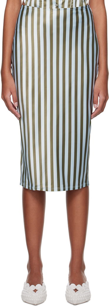 Sukňa Miaou Miaou Verona Striped Midi Skirt Modrá | 4033SS3DVG, 0