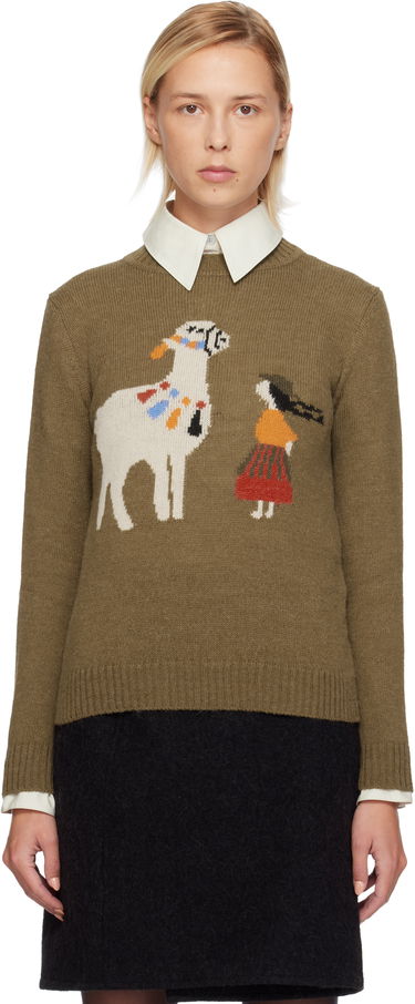 Sveter Max Mara Weekend Nitra Knit Graphic Sweater Zelené | 2525366292600, 0