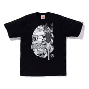 Bathing Ape x Marvel Iron Man Camouflage Ape Head Graphic Tee