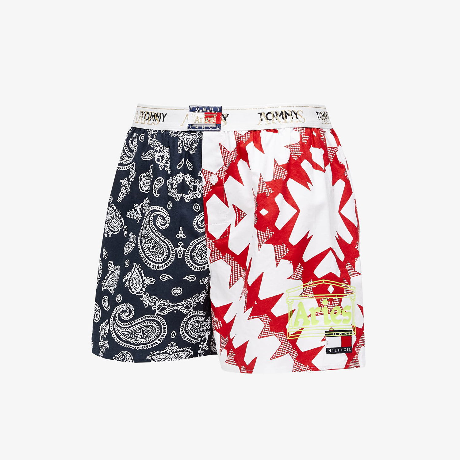 Boxerky Tommy Hilfiger x Aries Cotton Woven Boxer Červená | UM0UM02953 0KD, 0