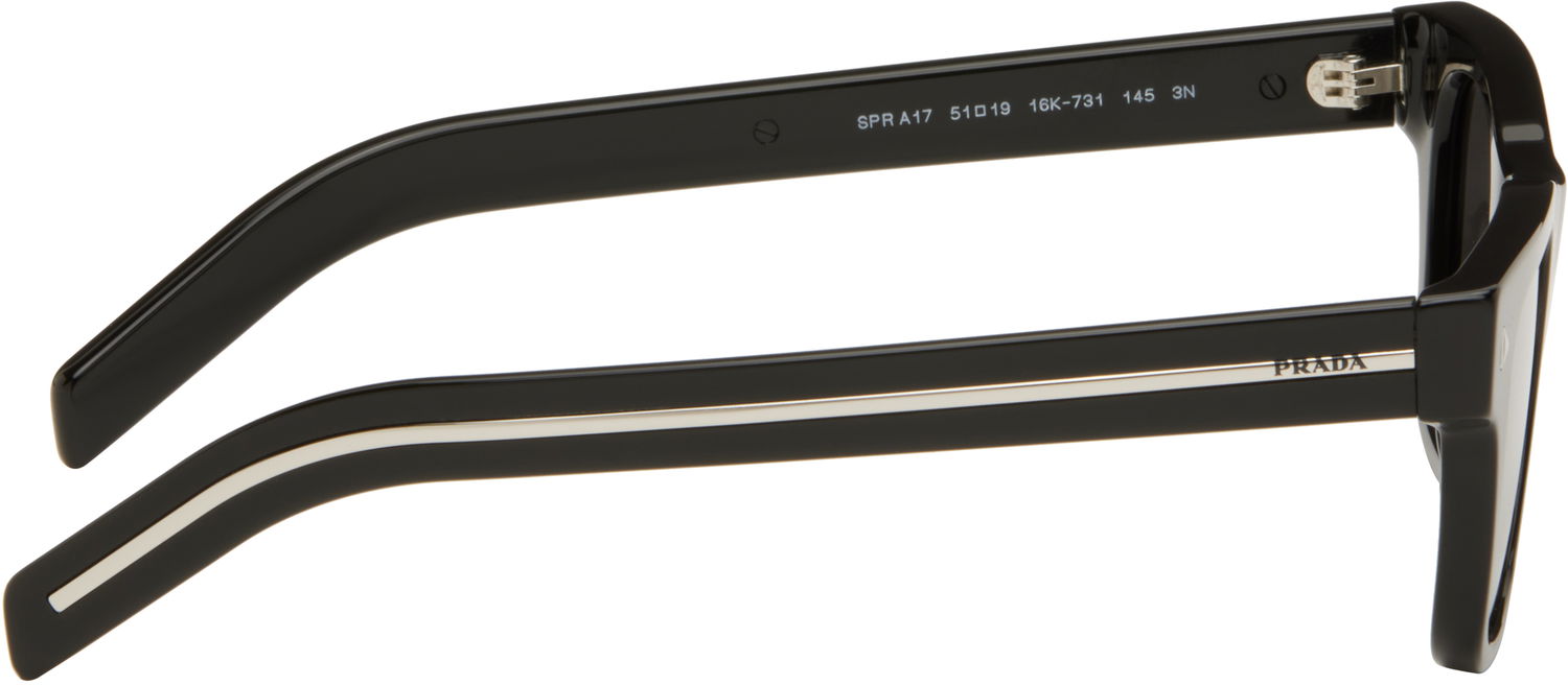 Slnečné okuliare Prada Prada Iconic Metal Plaque Sunglasses Čierna | 0PR A17S 16K73151 8056262134627, 1