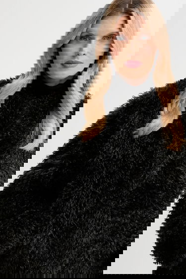 Bunda STAND STUDIO Stand Studio Charlotte Faux Fur Jacket Čierna | 66585.9422, 3