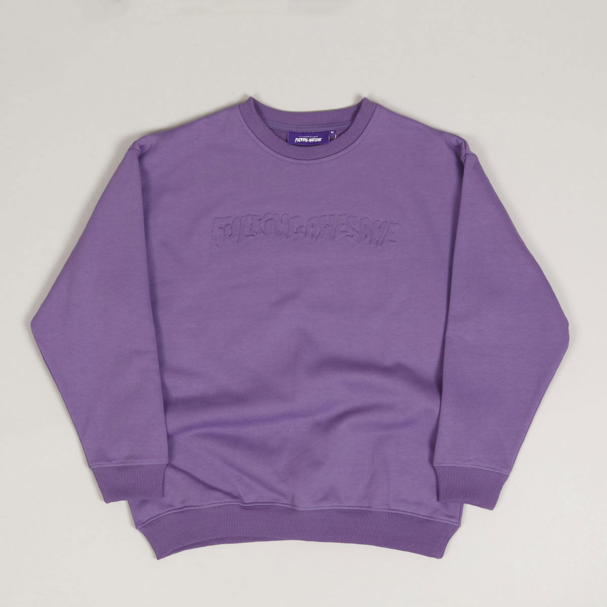 Mikina Fucking Awesome Stamp Crewneck Fialová | PN4117, 1