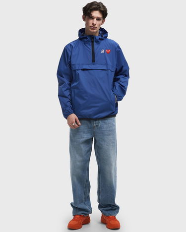 Vetrovka Comme des Garçons PLAY x K-Way Half Zip Hooded Jacket Modrá | AZ J502 051 2, 2